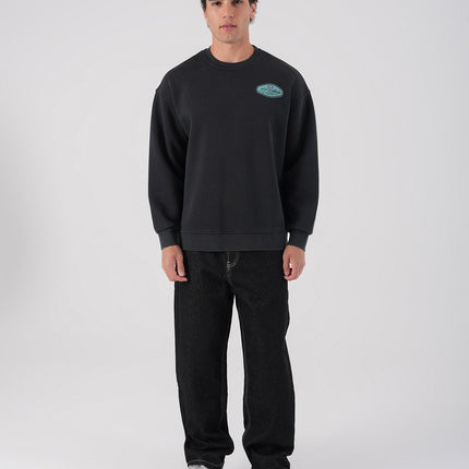 Unisex Washed Graphic Sweatshirt – "Reasonable" Back Print