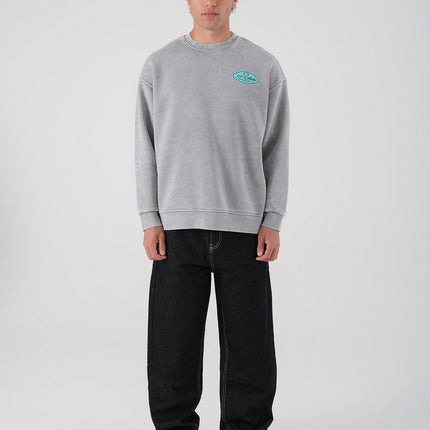 Unisex Washed Graphic Sweatshirt – "Reasonable" Back Print