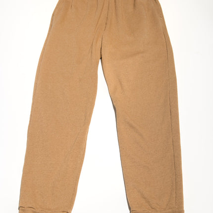 Women's French Terry Cuff Bottom Back Pocket Sweatpant - Camel