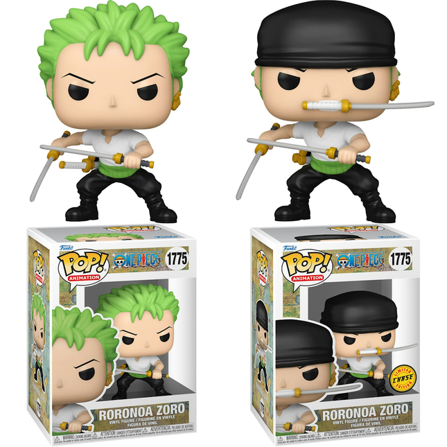 (PRE-ORDER) POP! Animation: One Piece (Refresh) Zoro (Chase Bundle) (Wave 2)
