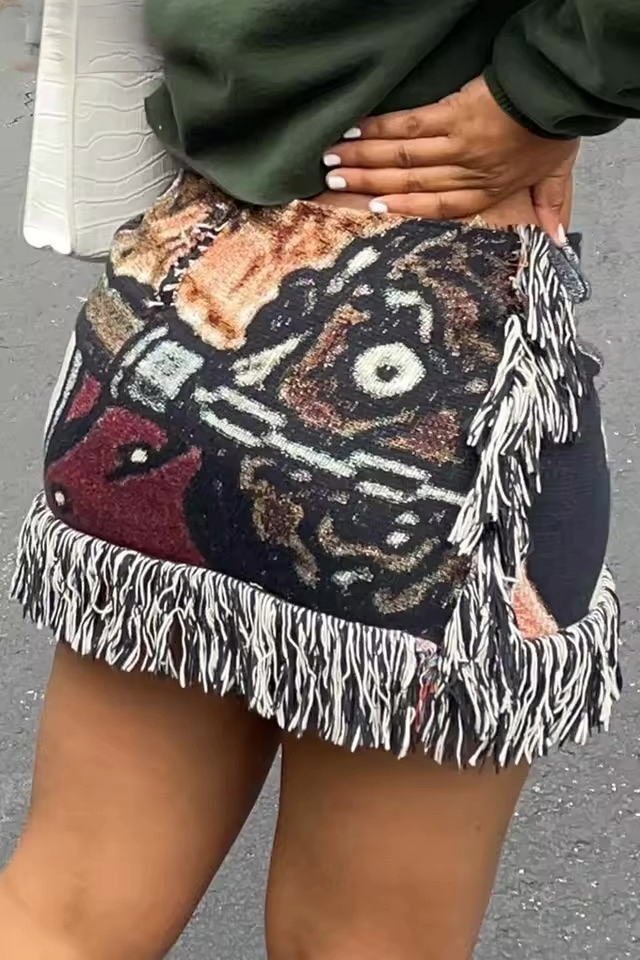 Pixelated Persona Skirt