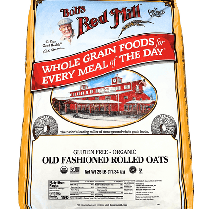 Oats, Regular Rolled, Gluten-Free, Organic, Bob's Red Mill