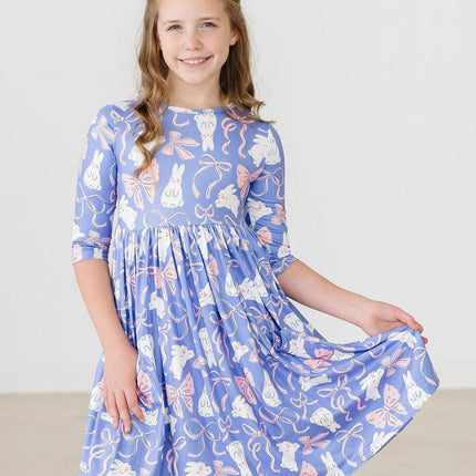 Hop, Skip & Twirl 3/4 Sleeve Pocket Twirl Dress