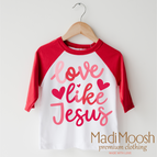 2T Kids / Red/White 3/4 Sleeve Tee