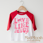 2T Kids / Red/White 3/4 Sleeve Tee