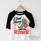 2T Kids / Black/White 3/4 Sleeve Tee