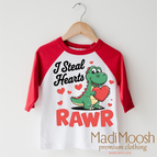 2T Kids / Red/White 3/4 Sleeve Tee