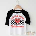 2T Kids / Black/White 3/4 Sleeve Tee
