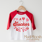 2T Kids / Red/White 3/4 Sleeve Tee