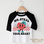 2T Kids / Black/White 3/4 Sleeve Tee