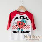 2T Kids / Red/White 3/4 Sleeve Tee