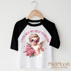 2T Kids / Black/White 3/4 Sleeve Tee