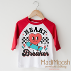 2T Kids / Red/White 3/4 Sleeve Tee
