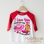 2T Kids / Red/White 3/4 Sleeve Tee