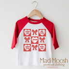 2T Kids / Red/White 3/4 Sleeve Tee
