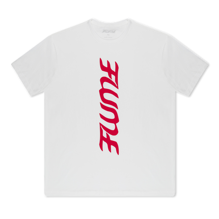 VERTICAL LOGO TEE (WHITE)