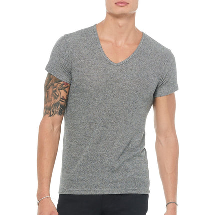 Men's Novelty Texture V-neck