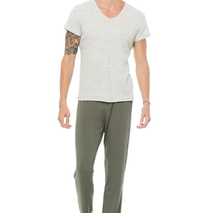 Men's Novelty Texture V-neck