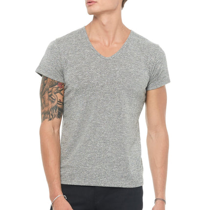 Men's Novelty Texture V-neck