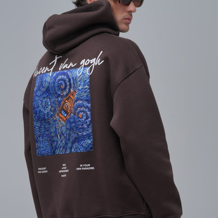 Van Gogh "Starry Night" Graphic Hoodie