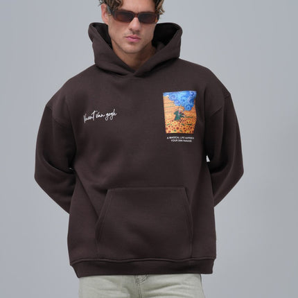 Van Gogh "Starry Night" Graphic Hoodie