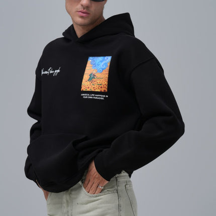 Van Gogh "Starry Night" Graphic Hoodie