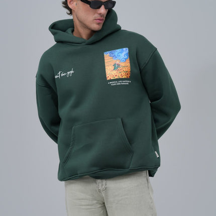 Van Gogh "Starry Night" Graphic Hoodie