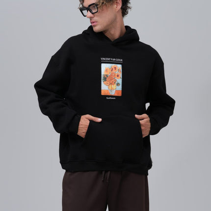 Van Gogh "Sunflowers" Graphic Hoodie
