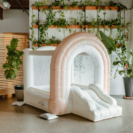 Mini Boho - Beige Rainbow Bounce House
