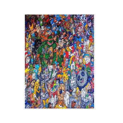 Vincent Gordon "Cartoon Gumbo" Blanket - Vertical