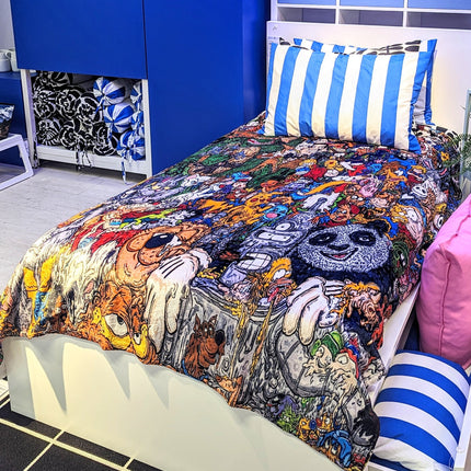 Vincent Gordon "Cartoon Gumbo" Blanket - Double Sided (Vertical & Horizontal)