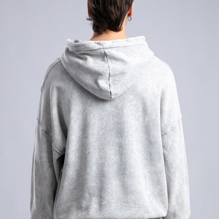 Vintage Distressed Hoodie - Oversized Washed Pullover Sweatshirt