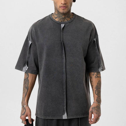 Vintage Washed Look Oversized Tracksuit Set