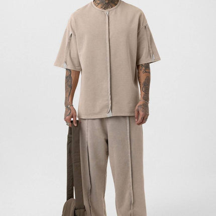 Vintage Washed Look Oversized Tracksuit Set