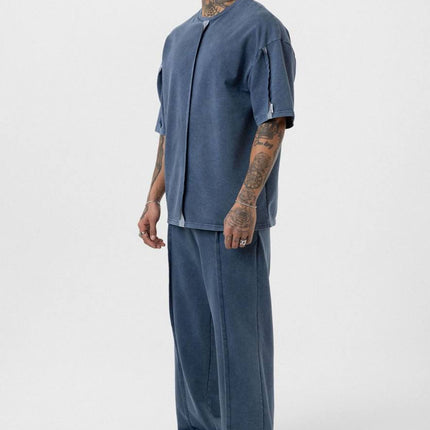 Vintage Washed Look Oversized Tracksuit Set