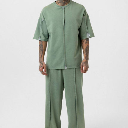 Vintage Washed Look Oversized Tracksuit Set