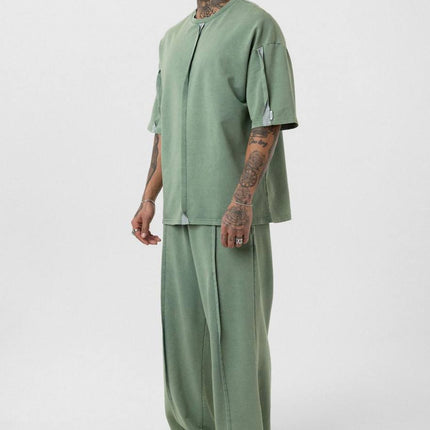 Vintage Washed Look Oversized Tracksuit Set