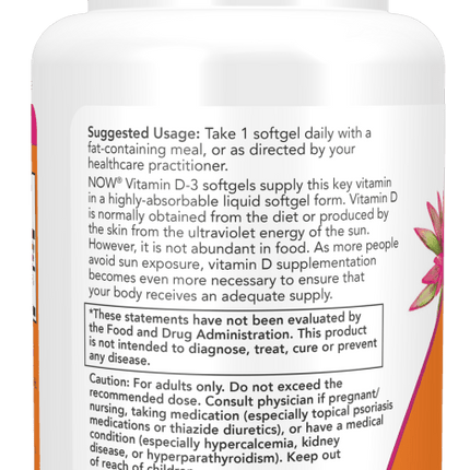 Vitamin D-3 5,000 IU High Potency