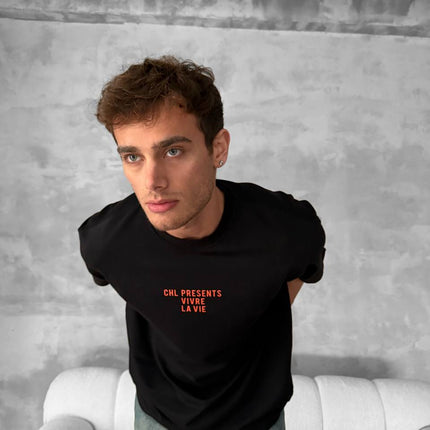 Vivre La Vie Floral Graphic Cotton Tee