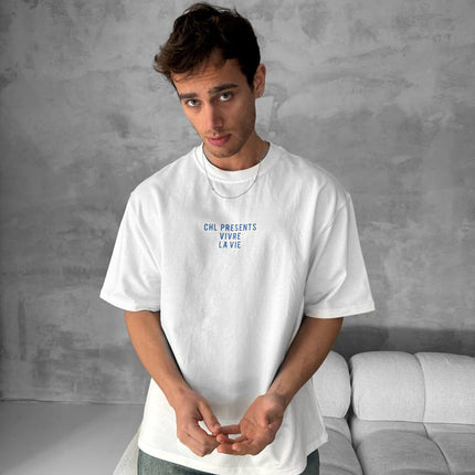 Vivre La Vie Floral Graphic Cotton Tee