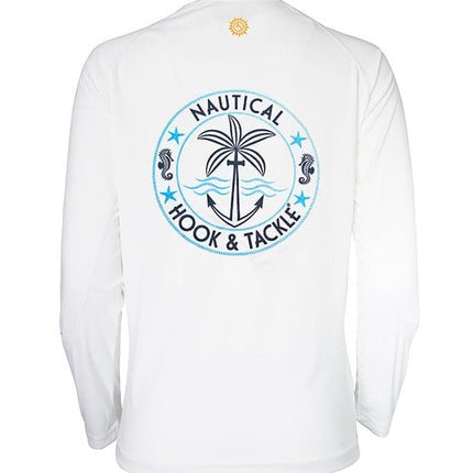 Women's Nautical L/S UV Fishing Shirt
