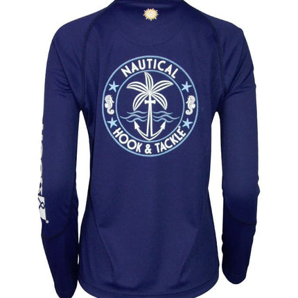 Women's Nautical L/S UV Fishing Shirt