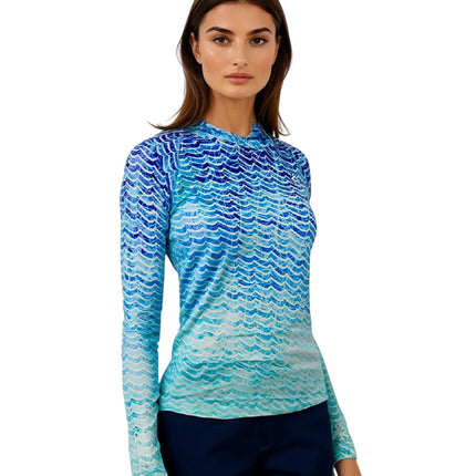Women's Waves L/S UV Fishing Hoodie