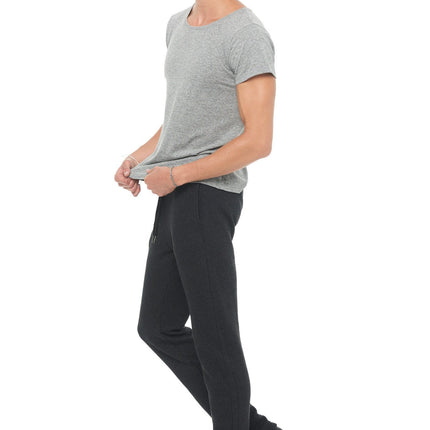 Men's Novelty Texture Wide Neck Tee