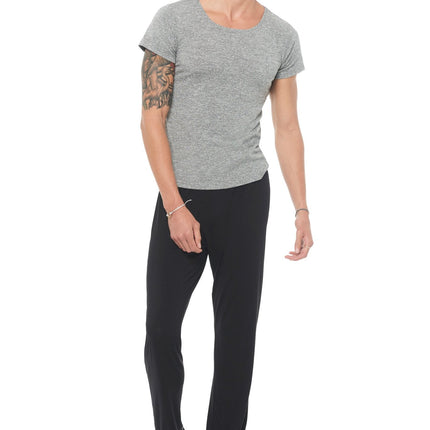 Men's Novelty Texture Wide Neck Tee