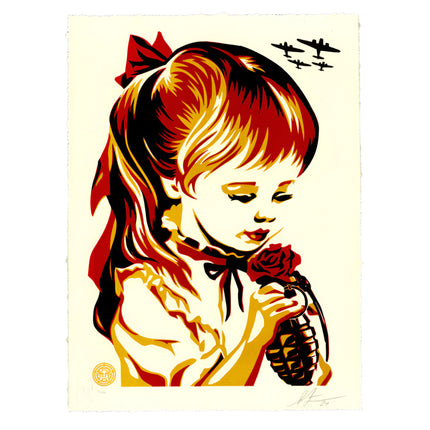 Shepard Fairey "War By Numbers" Letterpress Print