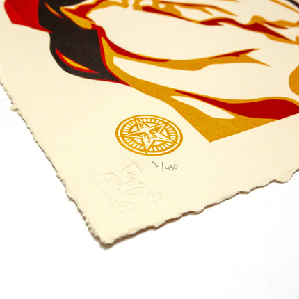 Shepard Fairey "War By Numbers" Letterpress Print
