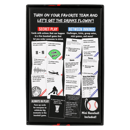 WATCH BASEBALL, GET DRUNK - The Live Baseball Drinking Game