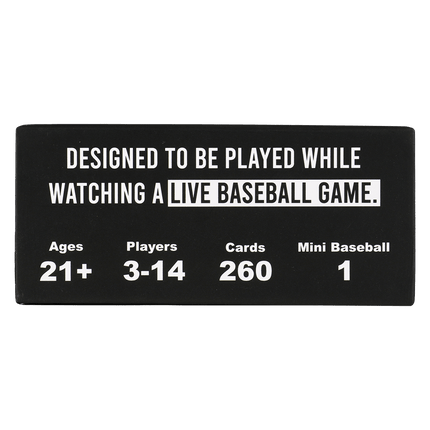 WATCH BASEBALL, GET DRUNK - The Live Baseball Drinking Game