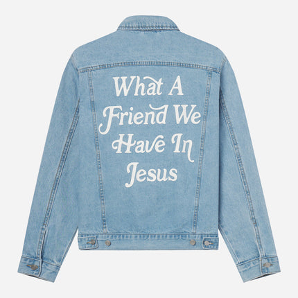 What a Friend In Jesus Denim Jacket